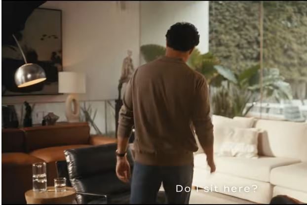 Bill Shepard painting in Cadillac LYRIQ-V commercial
